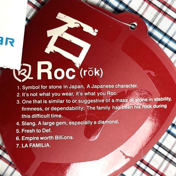 NWT ROCAWEAR Cotton Plaid White Red Blue Short Sleeve Button Down Shirt XL - Picture 12 of 14